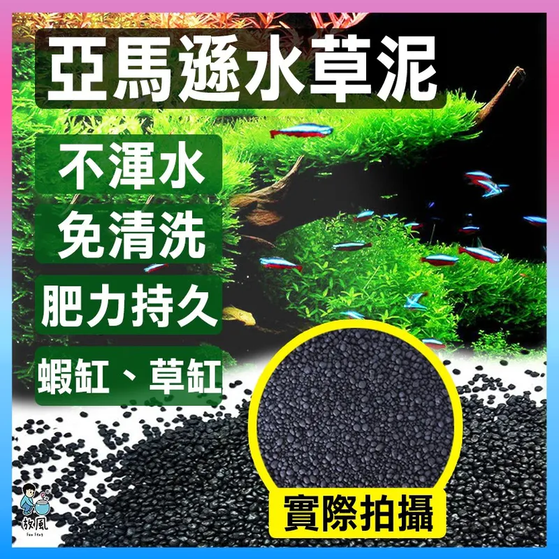 放風水族 亞馬遜水草黑土泥（高等級）