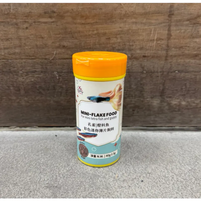 海豐 孔雀燈科魚 彩色迷你薄片飼料 40g